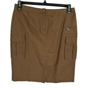 Lafayette 148 Brown Cargo Skirt Women’s Petite 6